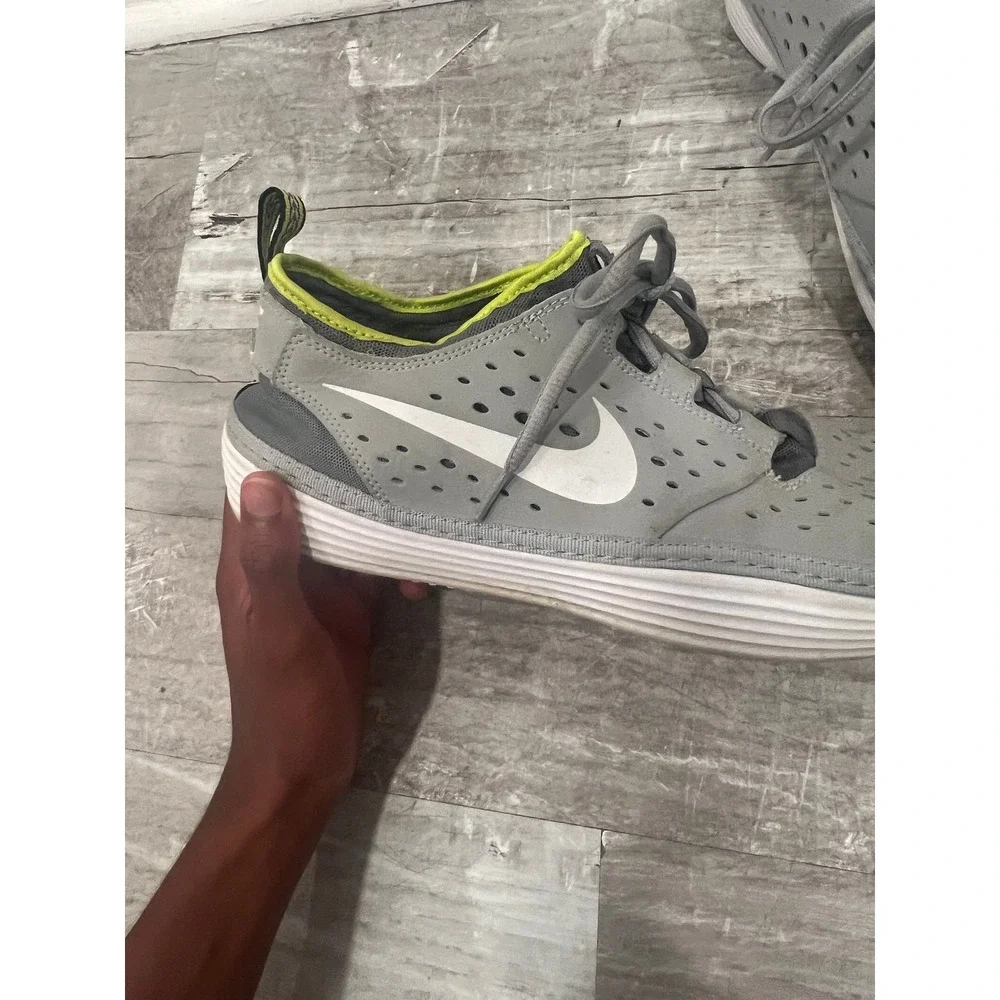 Nike Men's Shoes Solarsoft Costa Low Wolf Grey Venom Green Water Sneaker Size 10